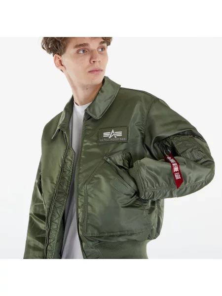 Geacă bomber Alpha Industries verde