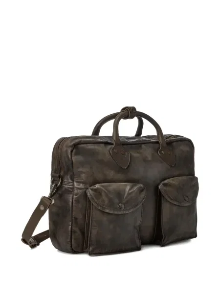 Geantă Ralph Lauren Rrl din piele maro