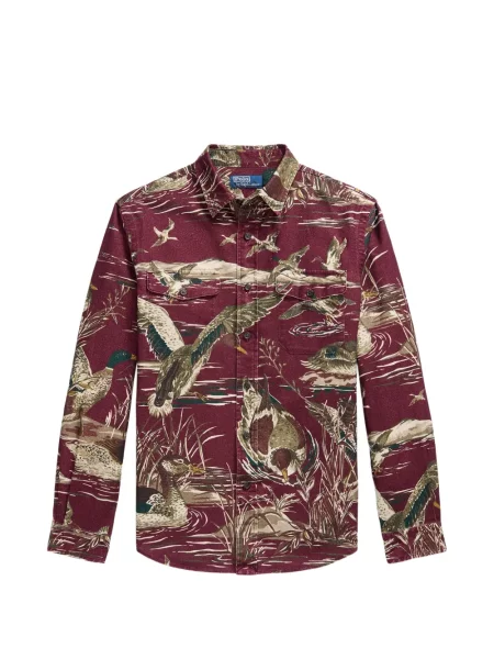 Pletene trčanje hlače Polo Ralph Lauren karirane zelena