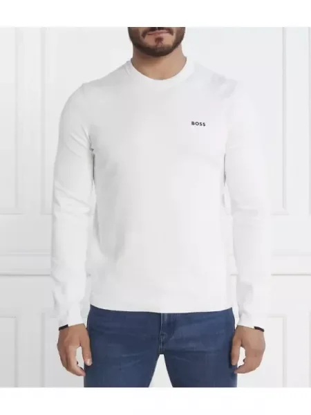 BOSS GREEN Pulover Ever-X alb