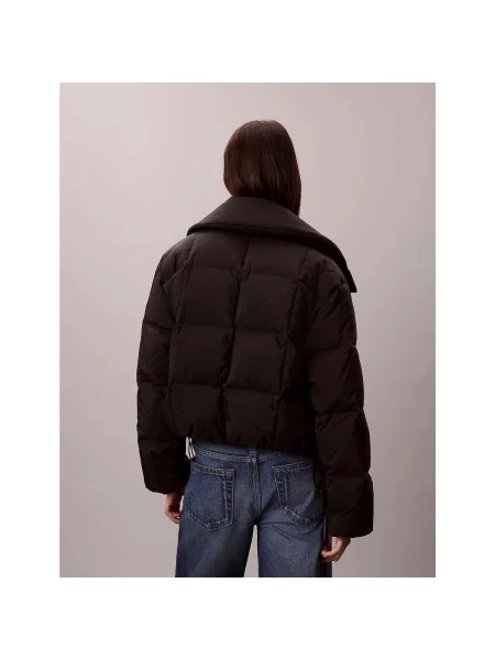 Scurt geacă de blugi Calvin Klein Jeans negru