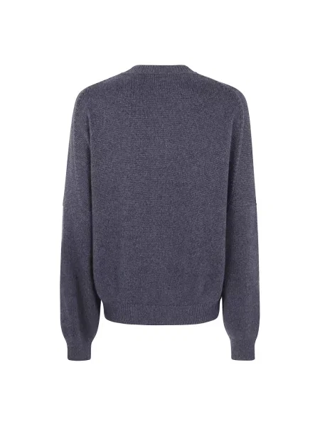 Dzianinowy sweter Khaite szary