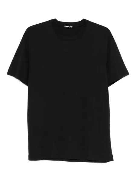 Tricou Tom Ford cu decolteu rotund negru
