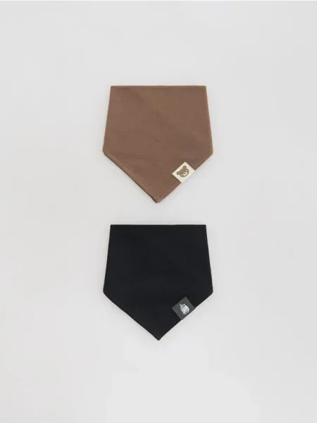 Reserved Set de 2 eșarfe triunghiulare multicolor