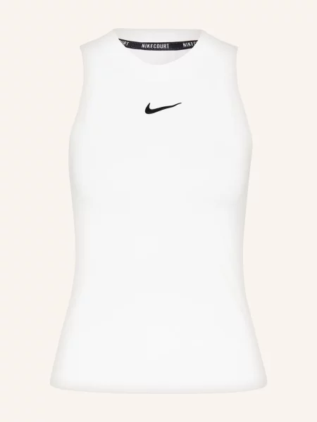 Tenisové tílko Nike Court Dri-Fit Advantage Tank white/black bílé