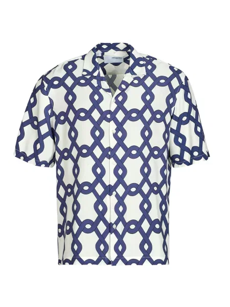 Srajca Selected s kratkimi rokavi modra