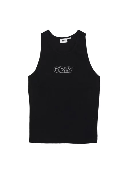 Top Obey ze spandexu czarny