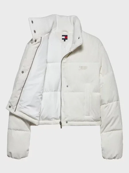 Вельветовая джинсовая куртка Tommy Jeans белая