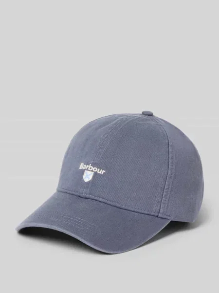 Czapka z daszkiem z czystej bawełny model CASCADE' Barbour błękitna