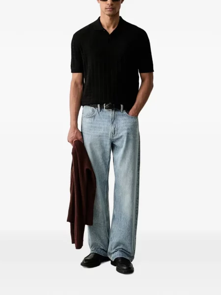 Καρό polo Armani Exchange μαύρο