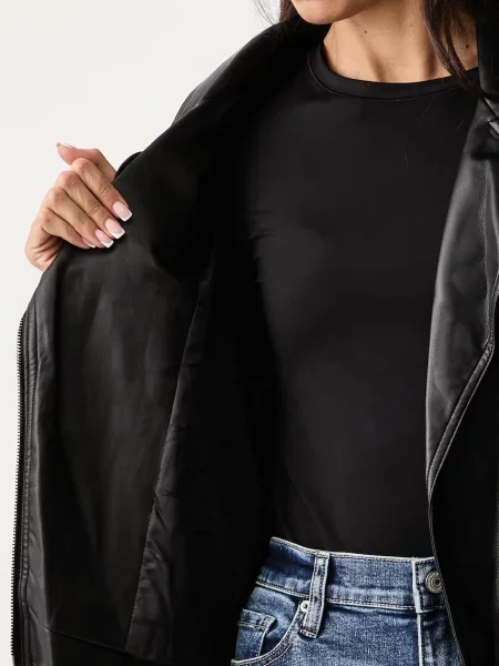 Кожаная куртка Dkny