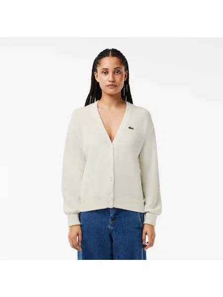 Lacoste кардиган з органічної білий