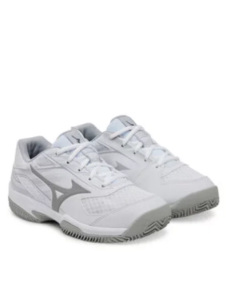 Tenisové boty Mizuno Break Shot 5 CC white/ ultimate gray/ harbor mist bílé