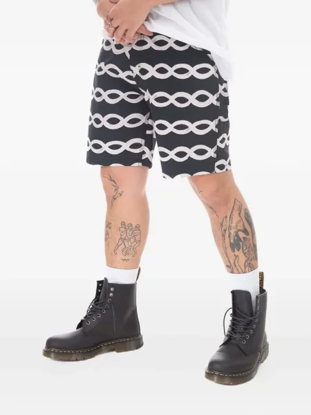 Pantaloni scurți Stan Ray cu imagine negru