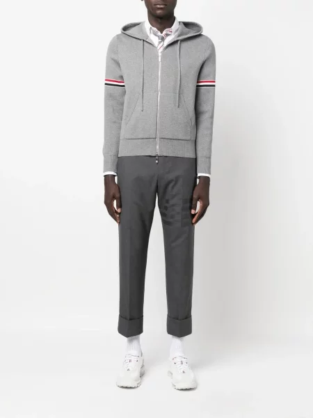 Hanorac cu glugă Thom Browne gri