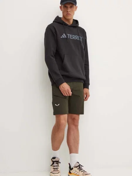 Кофта adidas TERREX Multi з капюшоном з принтом чорний