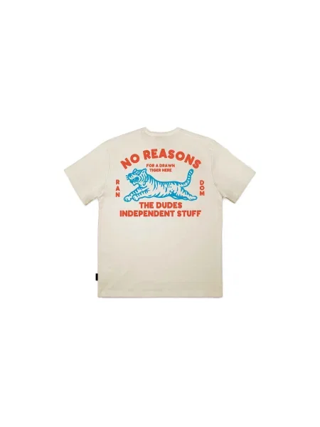 The Dudes No Reasons Classic T-Shirt Mężczyźni Koszulki The Dudes Krem Size: XL