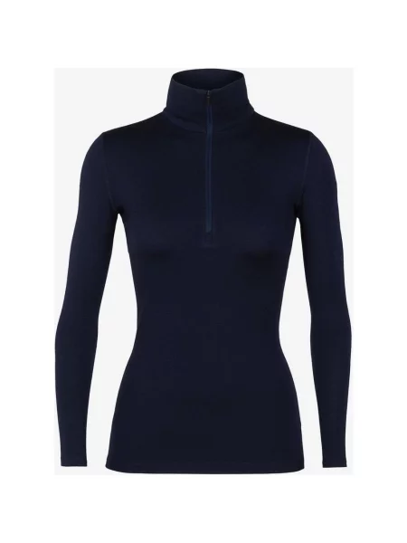 Koszulka wewnętrzna Icebreaker Merino Tech Long Sleeve Half Zip granatowa XS niebieska