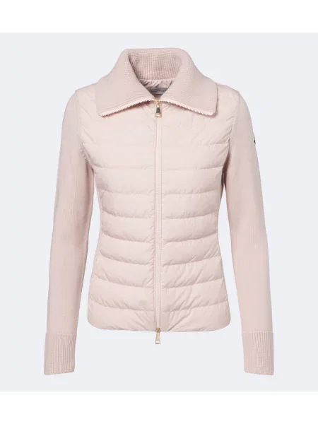 Cardigan Moncler de lână roz