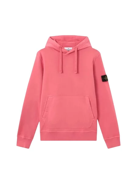 Bluza z kapturem Stone Island z kapturem z kamieniami różowa
