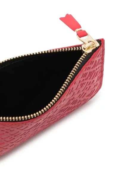 Kožená peněženka Comme Des Garçons Wallet červená