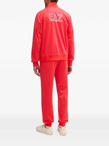 Pulover Ea7 Emporio Armani cu imagine roșu