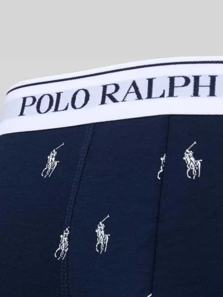 Obcisłe bokserki z mieszanka bawełny model CLSSIC PACK' Polo Ralph Lauren Underwear granatowe