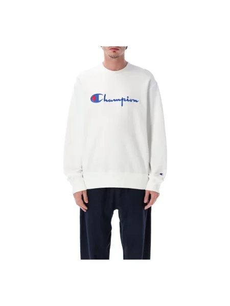 Bluza nierozpinana Champion z logo biała