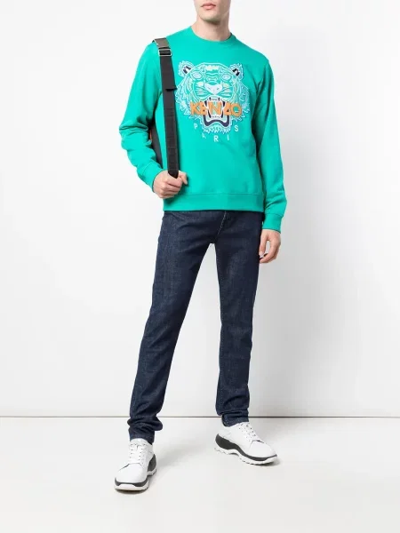 Blugi skinny Kenzo albastru