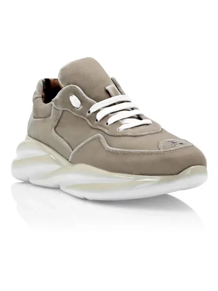 Sneakersy Philipp Plein skórzane beżowe