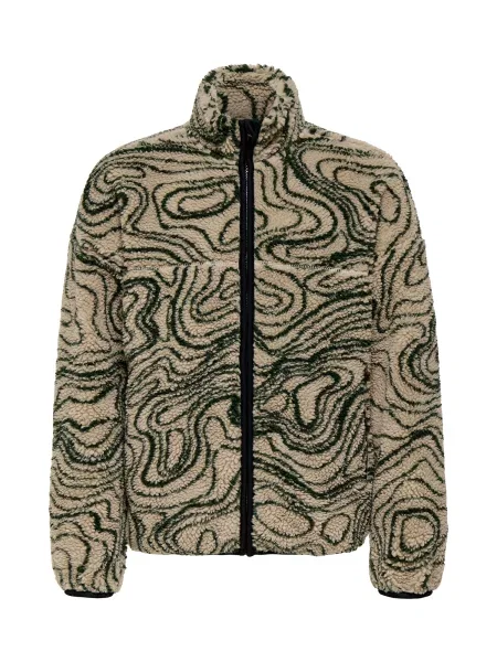 Only & Sons Junior Jachetă fleece OSJAdam grej / pin verde