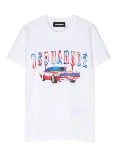 Koszulka dziecięca Dsquared2 biała