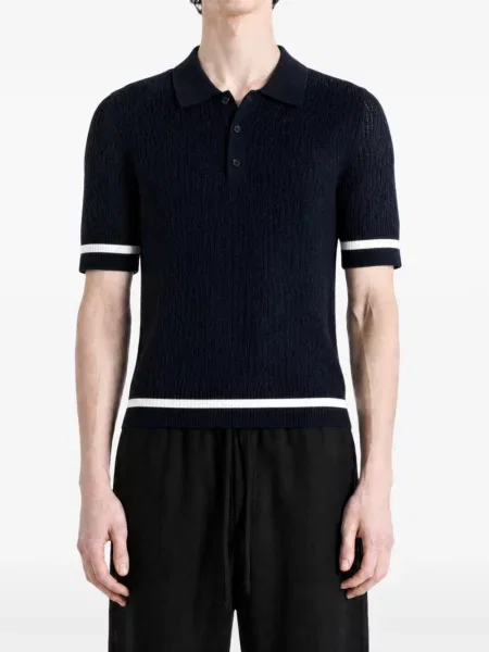 Tricou polo Givenchy cu dungi albastru