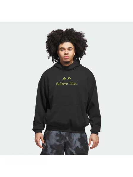 ADIDAS ORIGINALS Mikina Anthony Edwards Believe That limone černá