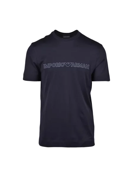 Koszulka Emporio Armani niebieska