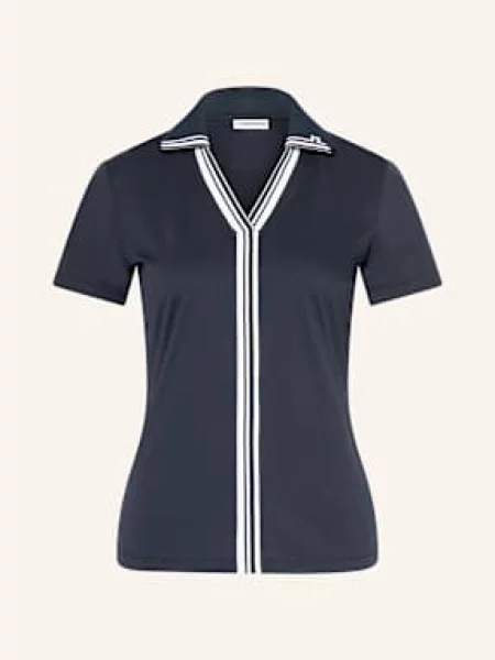 J.Lindeberg Funkcyjna Koszulka Polo blau granatowe