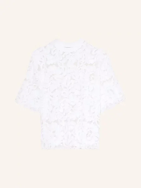 Allsaints Tričko Amelie Z Krajky bílá