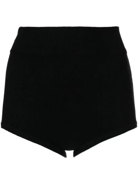 Pantaloni scurți Cashmere In Love din cașmir negru