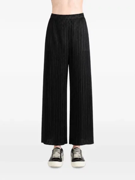 Pantaloni Pleats Please Issey Miyake negru