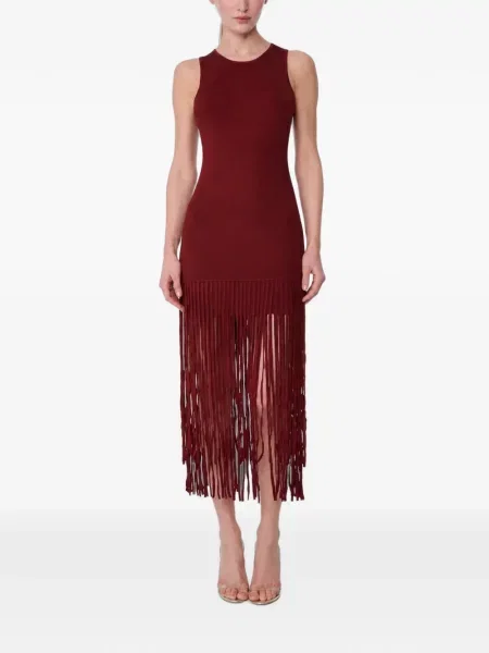 Rochie mini Toccin cu franjuri roșu