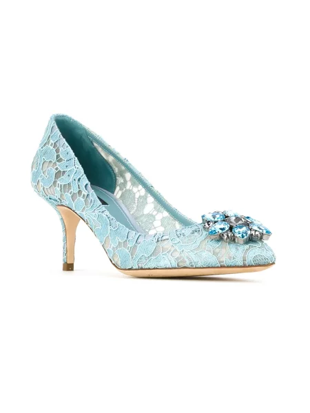 Nėriniuotos bateliai Dolce & Gabbana mėlyna