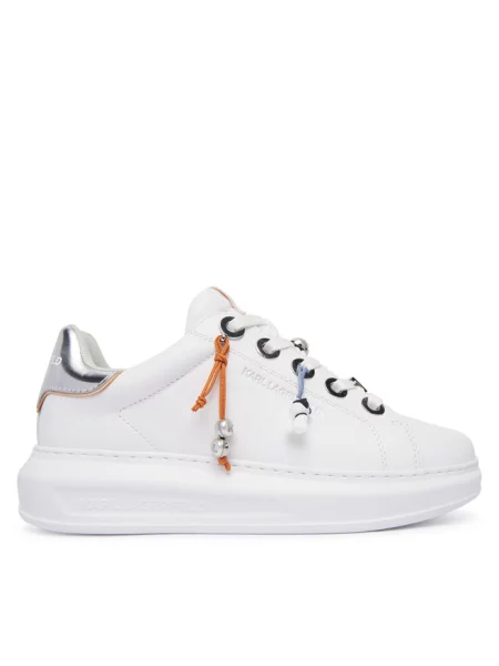 Sneakersy KARL LAGERFELD białe