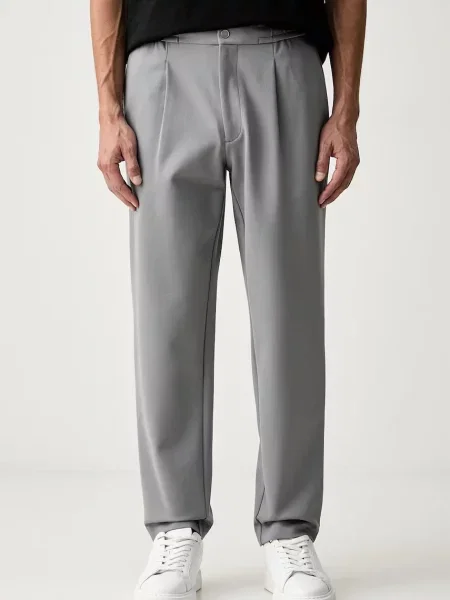Calvin Klein spodnie z wiskozą szare