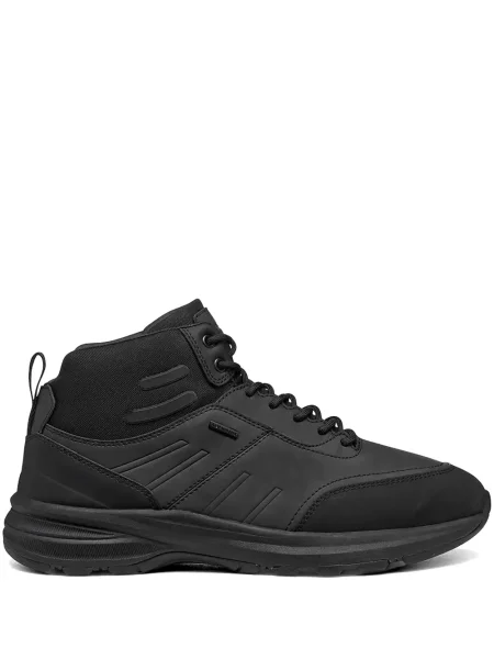 Botine Geox cu șireturi din dantelă negru