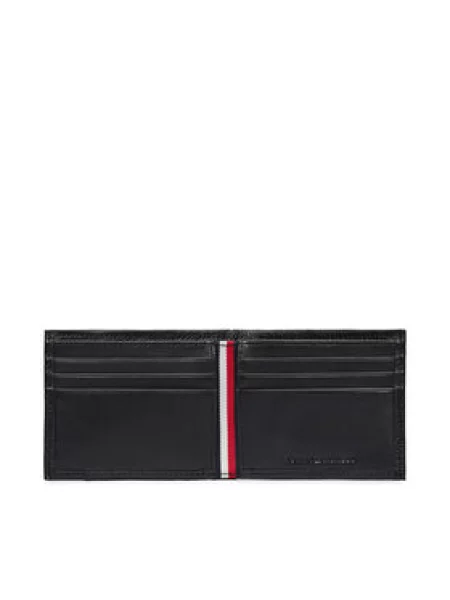 Novčanik Tommy Hilfiger Th Corp Mini Cc crna