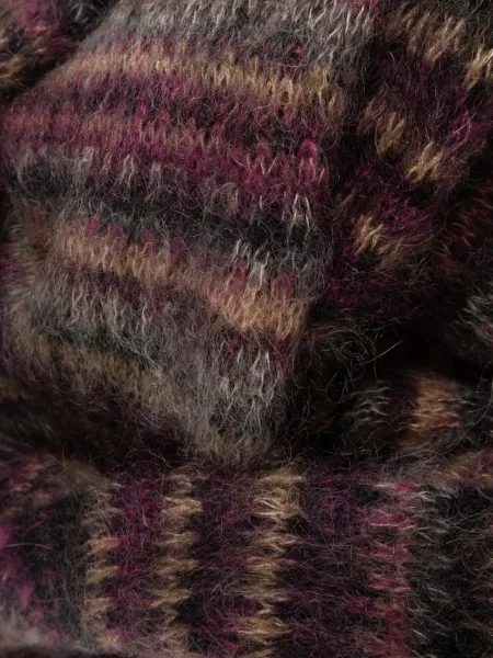 Fular Isabel Marant cu dungi violet