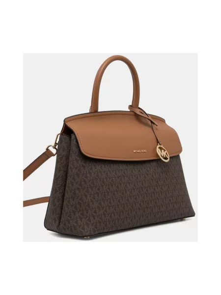 MICHAEL Michael Kors torebka z imitacji skóry Landry brązowa
