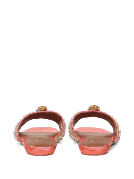 Σανδάλια Kurt Geiger London με παγιέτες χωρίς τακούνι ροζ