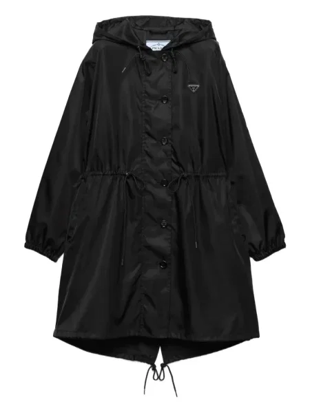 Geacă parka Prada cu glugă negru