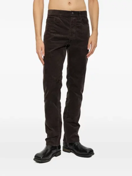 Pantaloni Zadig&voltaire de catifea cord maro